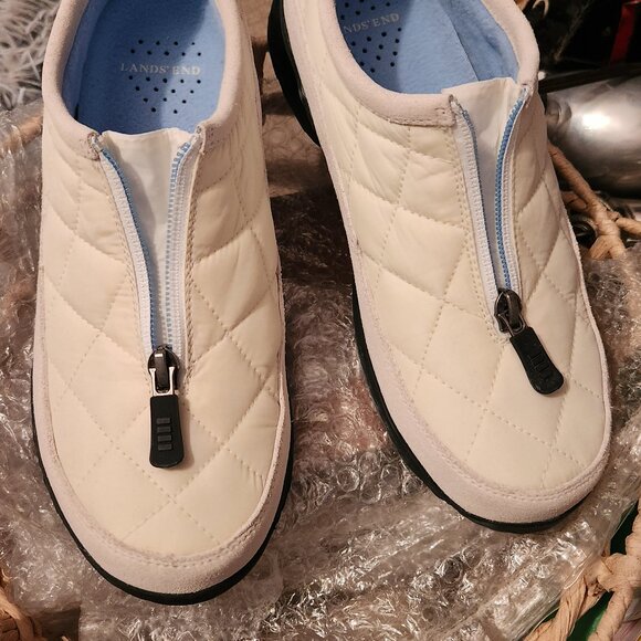 Lands' End Shoes - Womens Land's End NWOT Quilted Slipon Zipper Top Shoes/Sneakers/Hiking Shoes